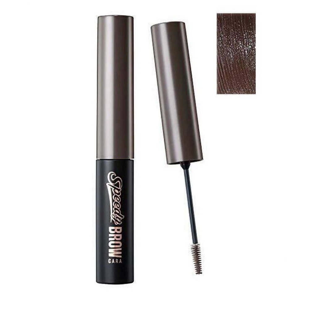 💎 PERIPERA Speedy Brow Cara #4 Dark Brown Eyebrow Mascara Volumizing New